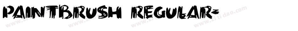Paintbrush Regular字体转换